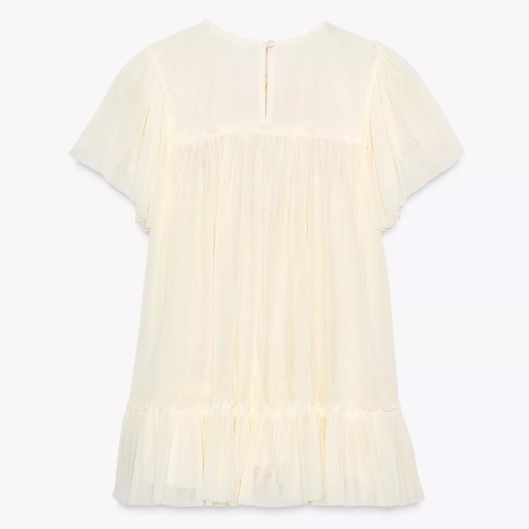 EMBROIDERED FLOWY BLOUSE
Zara Cream Sheer Blouse with Lace Detail - Picture 7 of 11